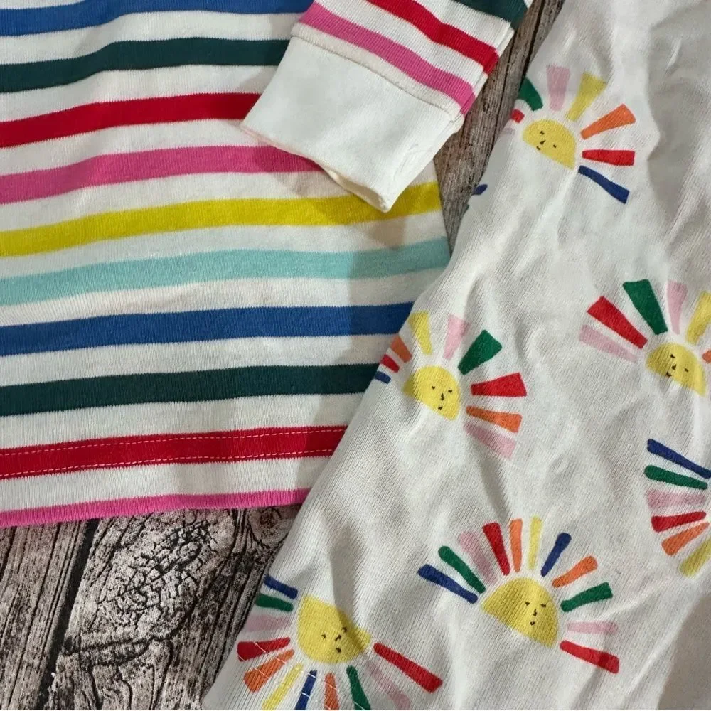 NWT Primary Organic PJ Top &EUC Hanna Andersson Organic Cotton PJ Shorts Size 10